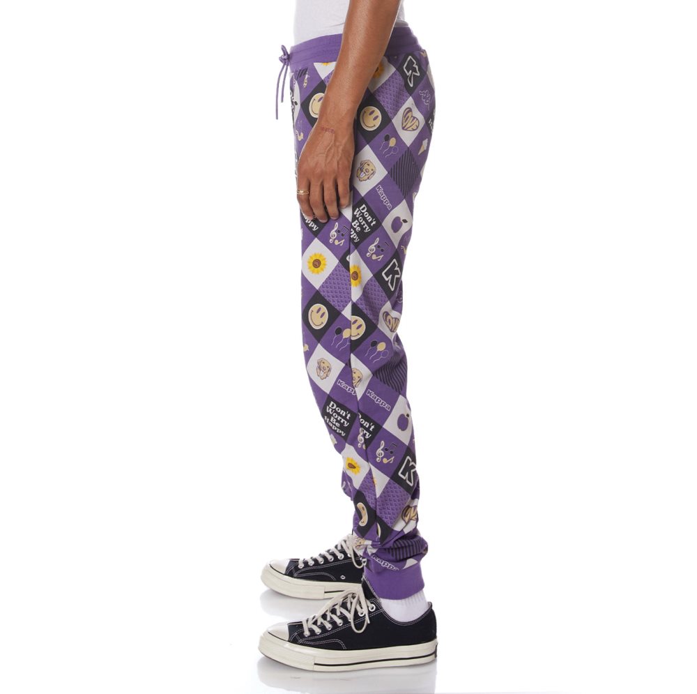 Kappa Logo Edmar Sweatpants Purple | QR2954637