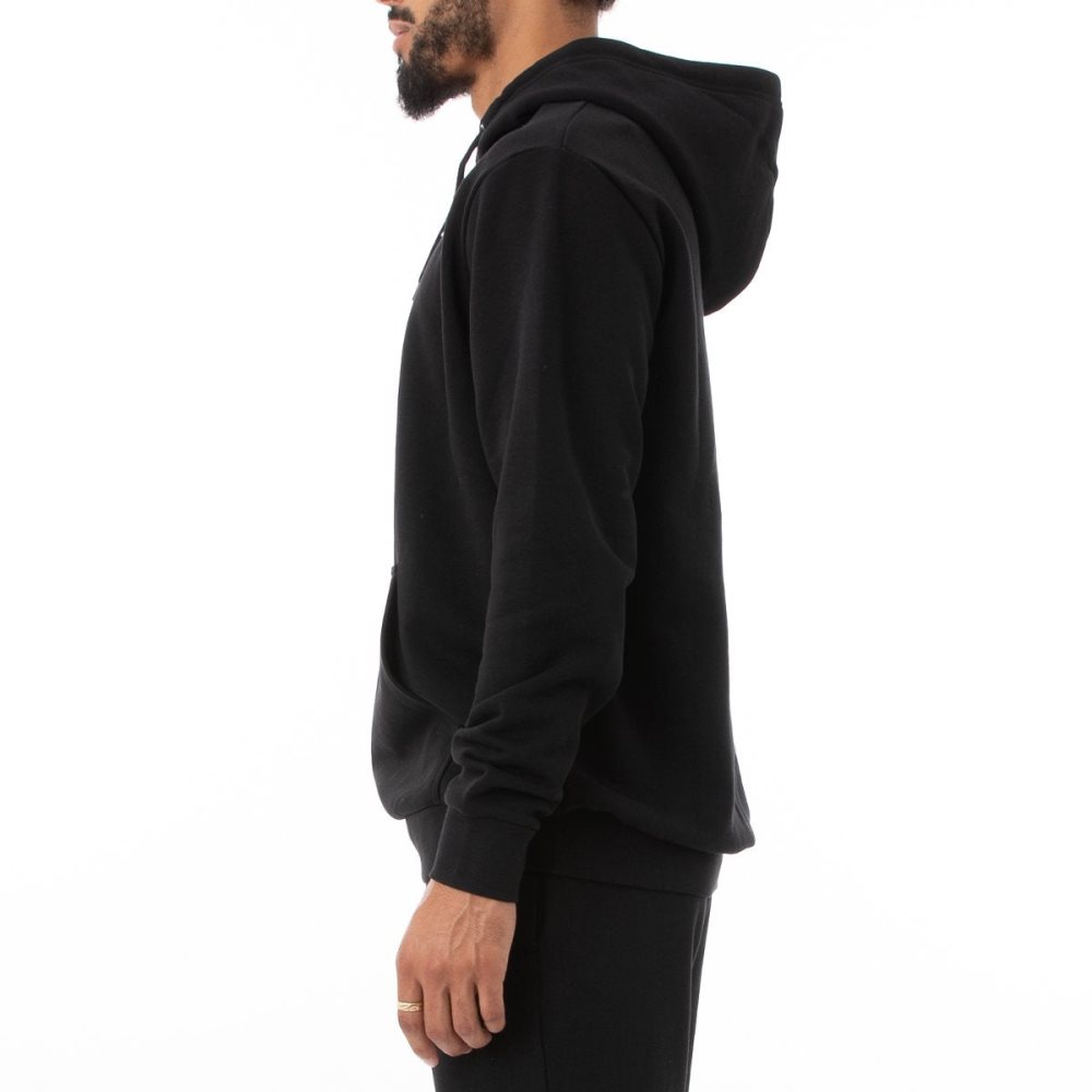 Kappa Logo Fleece Caiok Hoodie Black | DJ2351479