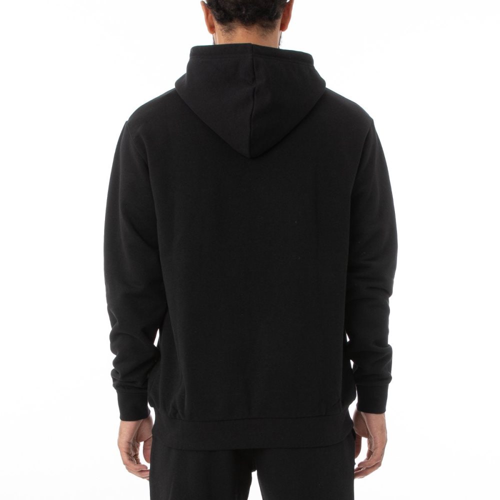 Kappa Logo Fleece Caiok Hoodie Black | UT5714980