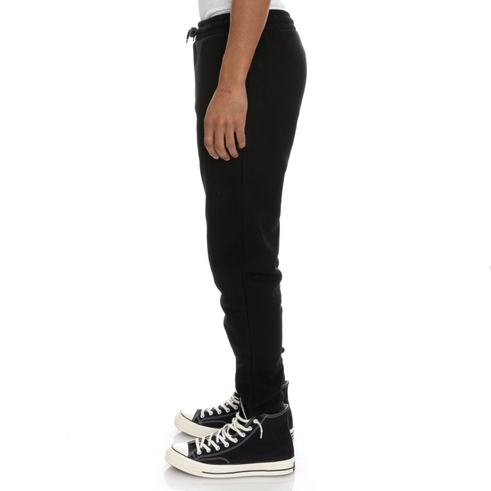 Kappa Logo Fleece Zanok Sweatpants Black | YS9268530