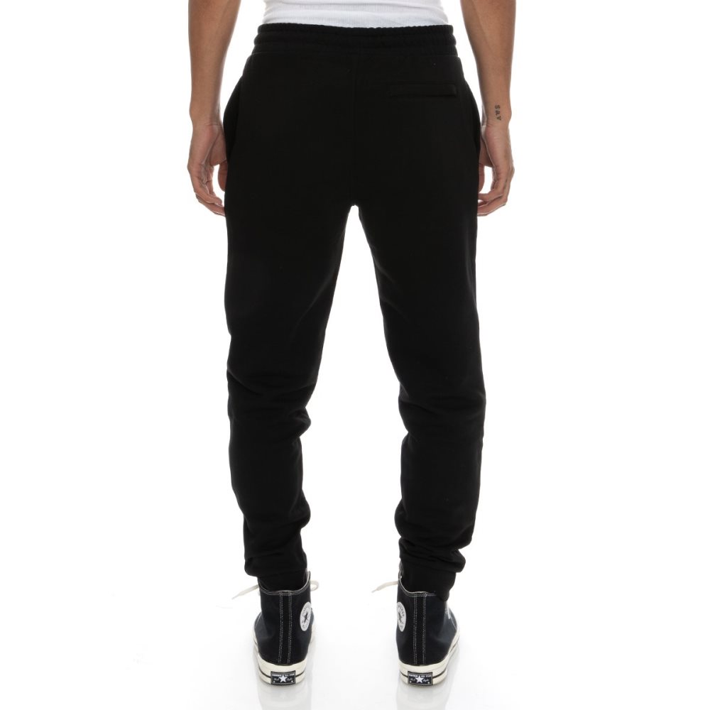 Kappa Logo Fleece Zanok Sweatpants Black | YS9268530