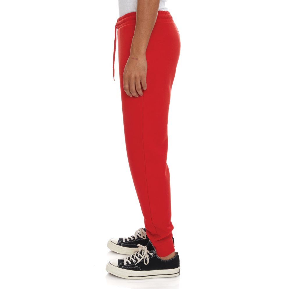 Kappa Logo Fleece Zanok Sweatpants Red Coral | XZ3712685