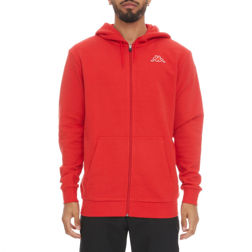 Kappa Logo Jackok Full Zip Track Jackets Red Coral | YR8510629