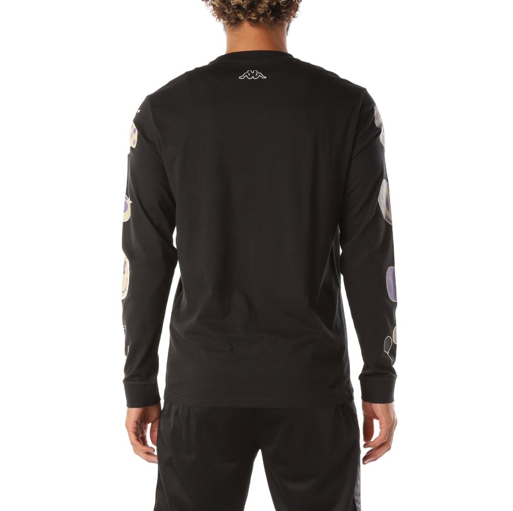 Kappa Logo Simbola T Shirts Black | WZ3425906