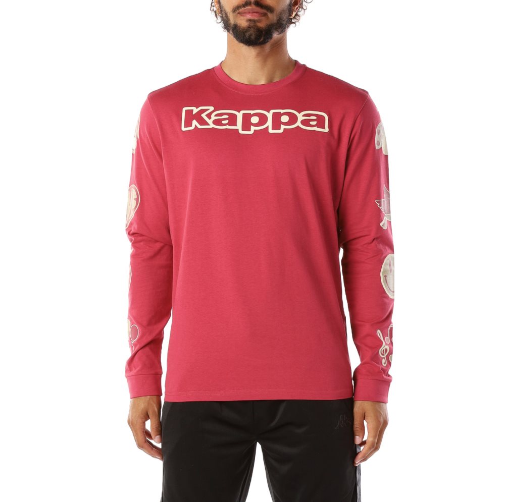 Kappa Logo Simbola T Shirts Red | MF3198460
