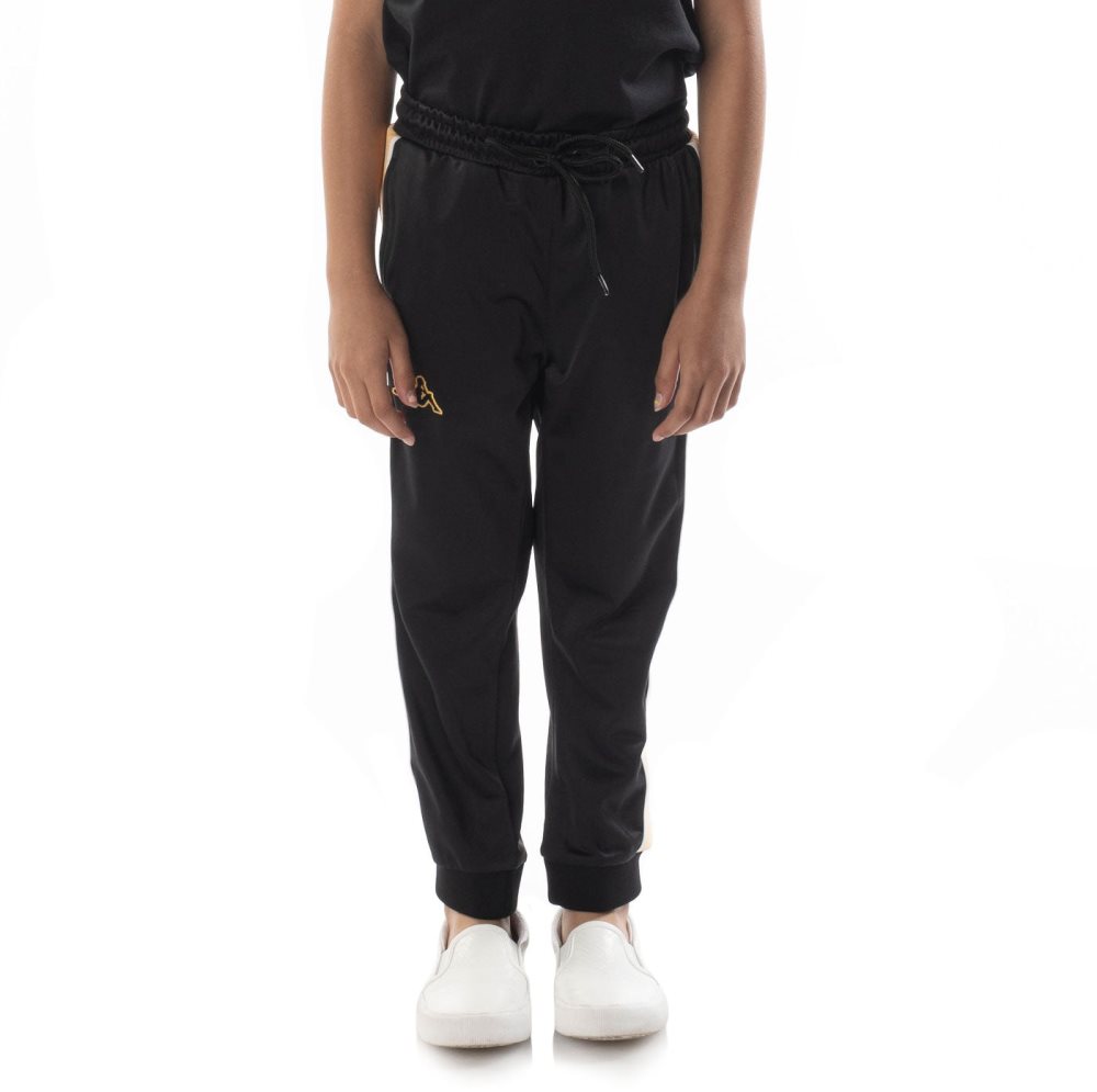 Kappa Logo Tape Alic 2 Track Pants Black Orange | IX8923756