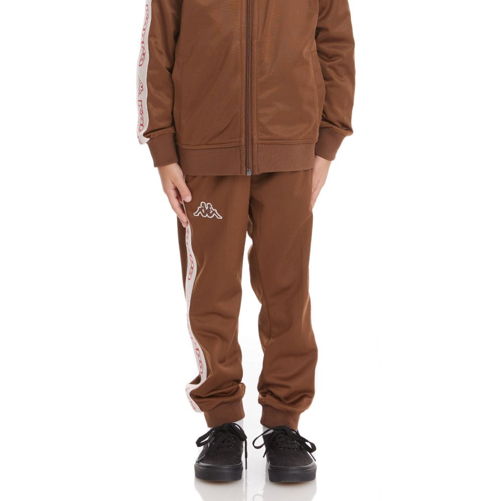 Kappa Logo Tape Alic 2 Track Pants Brown | AW5473962