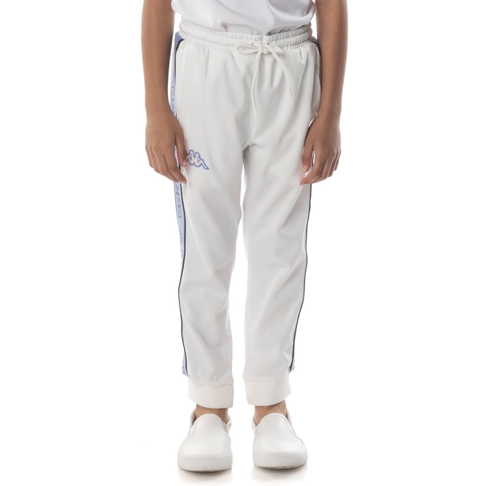 Kappa Logo Tape Alic 2 Track Pants White Blue | MR5783406
