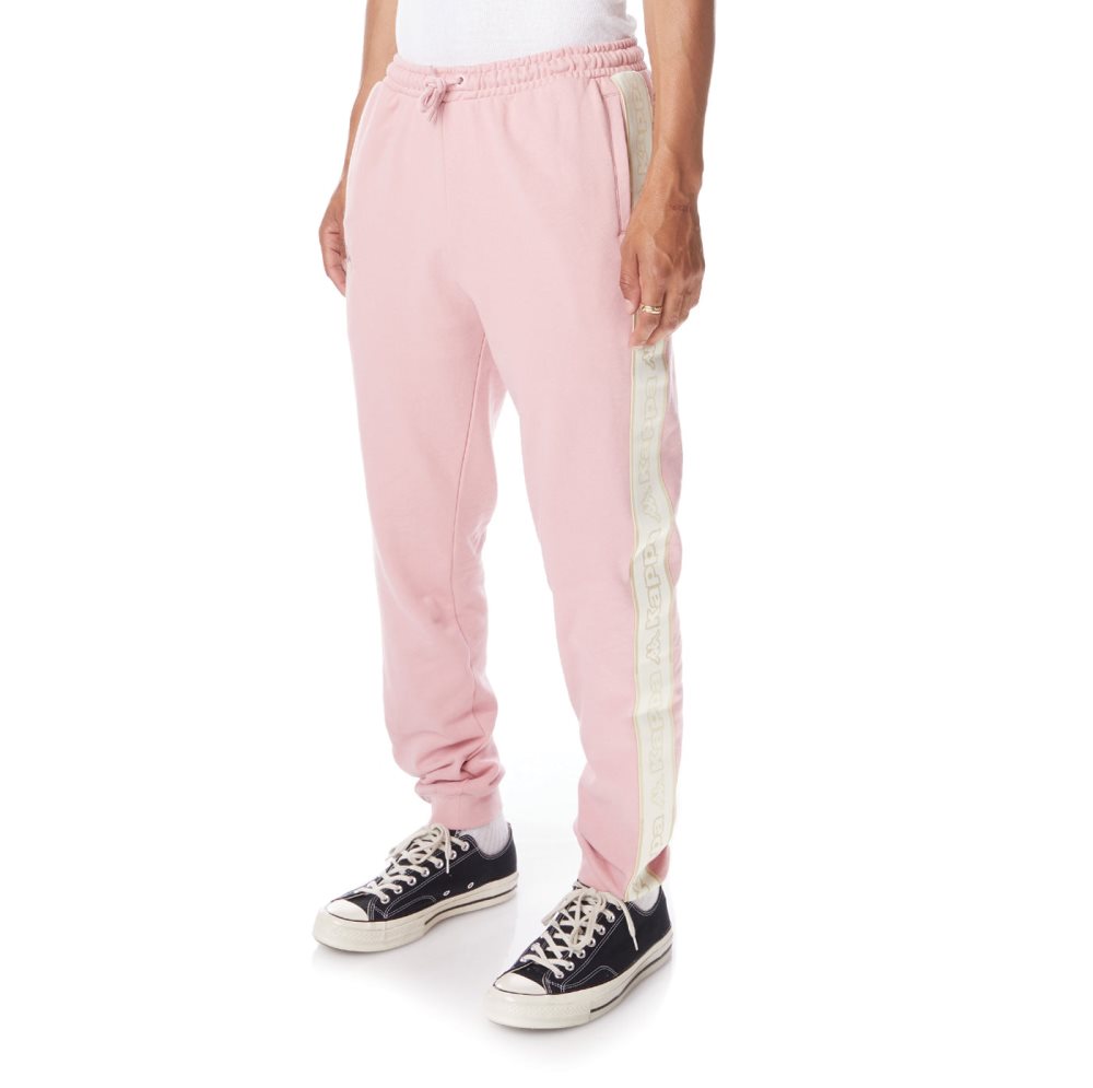 Kappa Logo Tape Anira 2 Sweatpants Light Pink | QG7138596