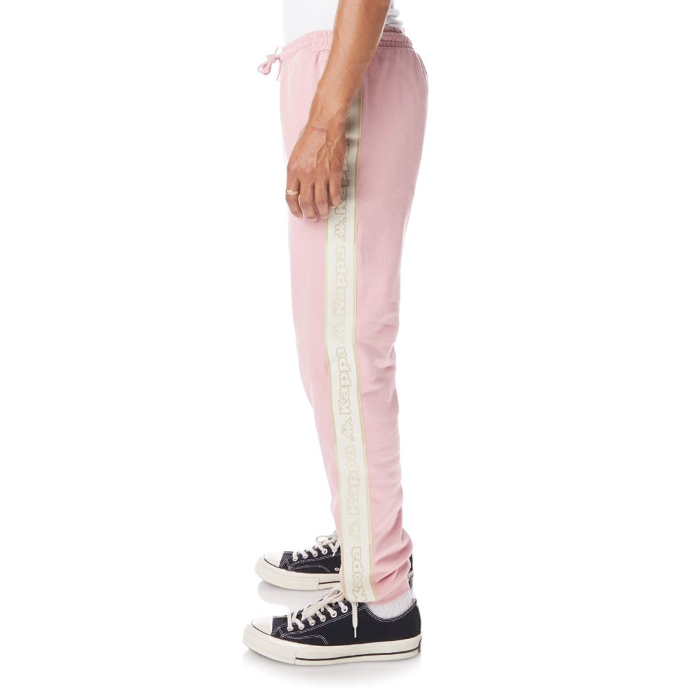 Kappa Logo Tape Anira 2 Sweatpants Light Pink | QG7138596