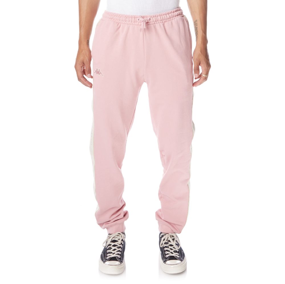Kappa Logo Tape Anira 2 Sweatpants Light Pink | QG7138596
