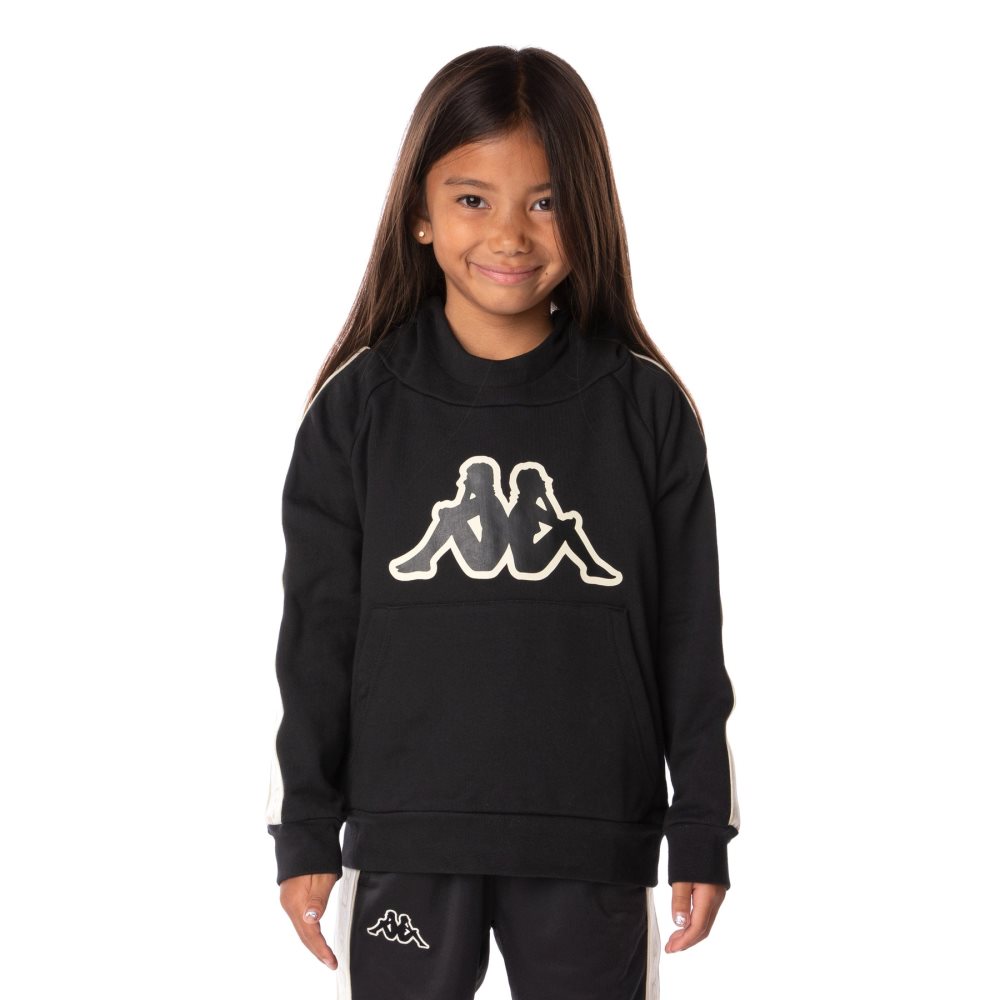 Kappa Logo Tape Apet 2 Hoodie Black | OU2143875
