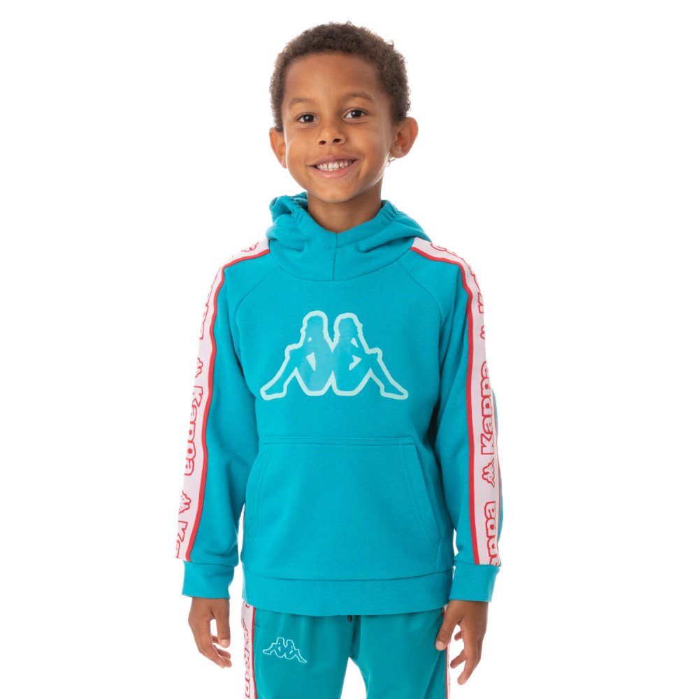Kappa Logo Tape Apet 2 Hoodie Peacock | IT9054317