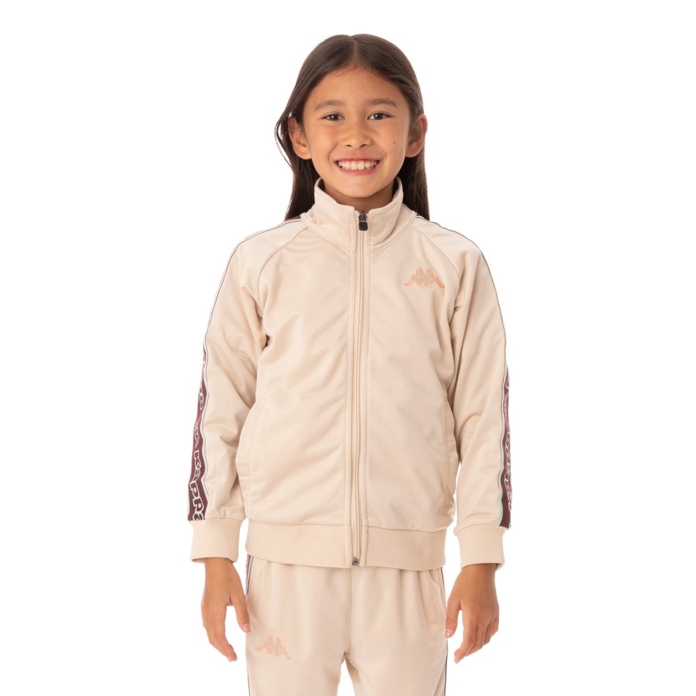 Kappa Logo Tape Artem 2 Track Jackets Beige | PU3862719