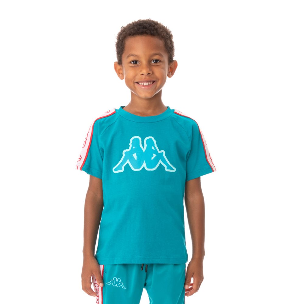Kappa Logo Tape Avirec 2 T Shirts Peacock | EN2835769