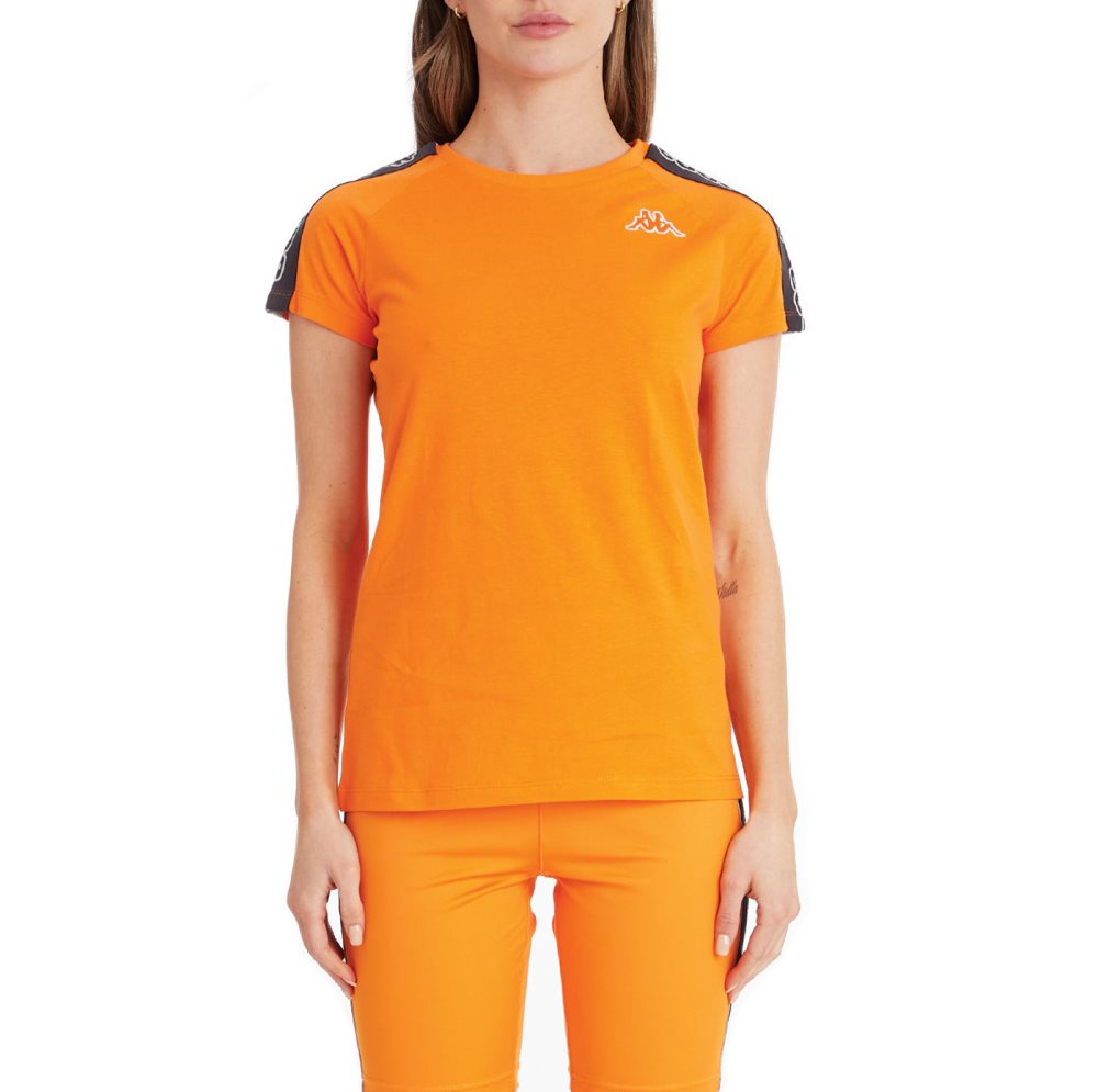 Kappa Logo Tape Diza T Shirts Orange | IM9027834