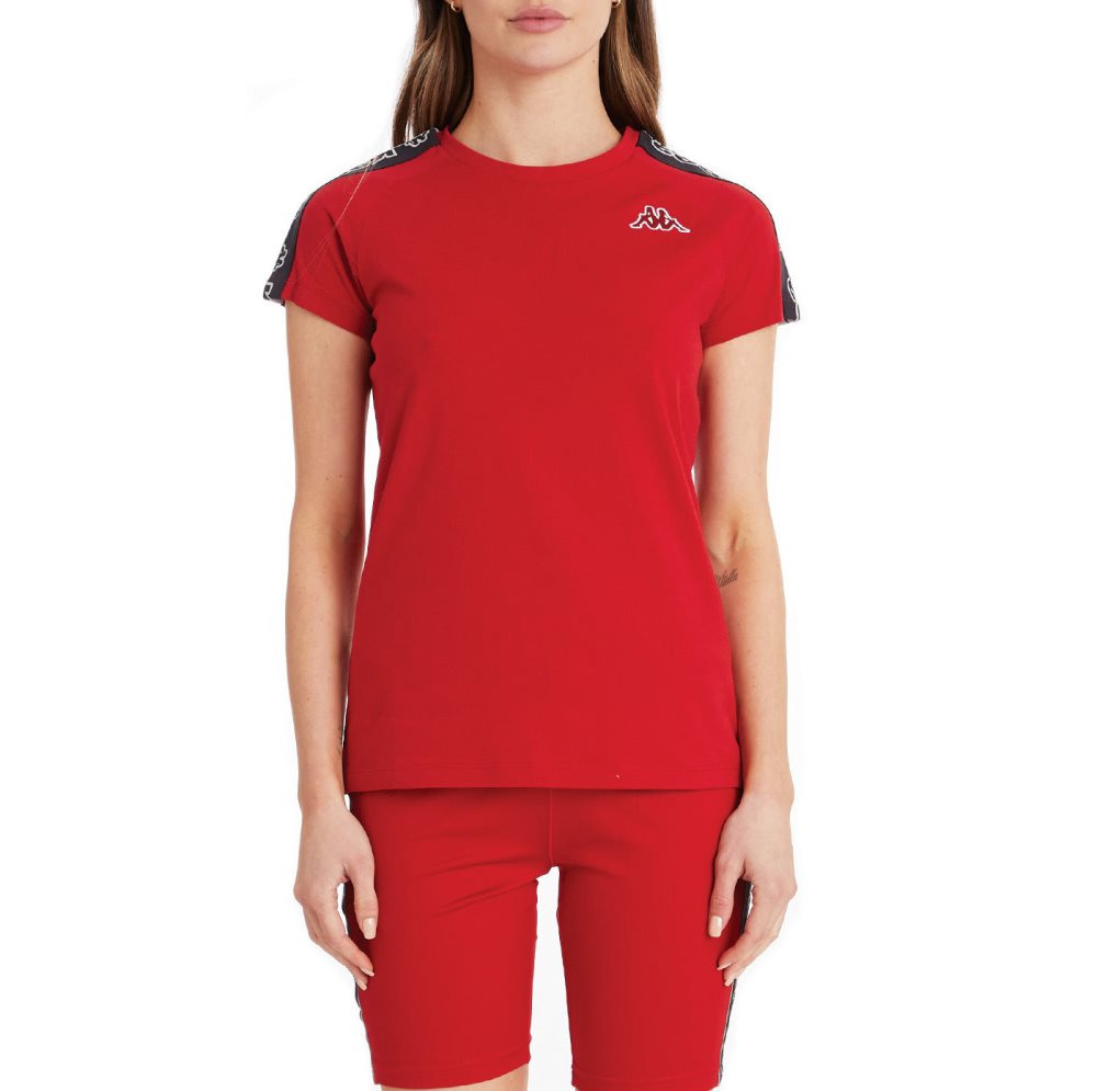 Kappa Logo Tape Diza T Shirts Red | AJ7928513