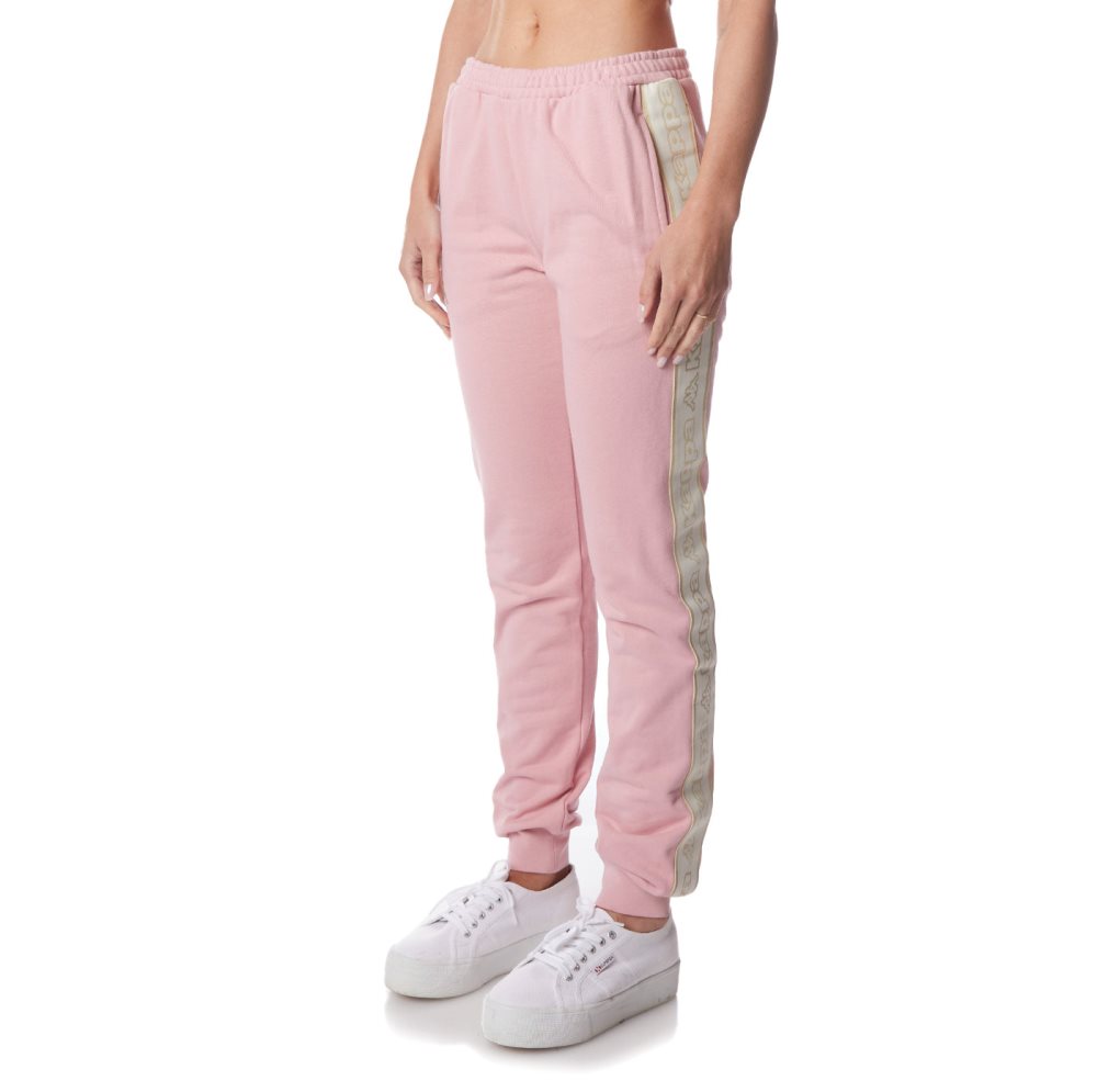 Kappa Logo Tape Edda Sweatpants Pink | JA4671308