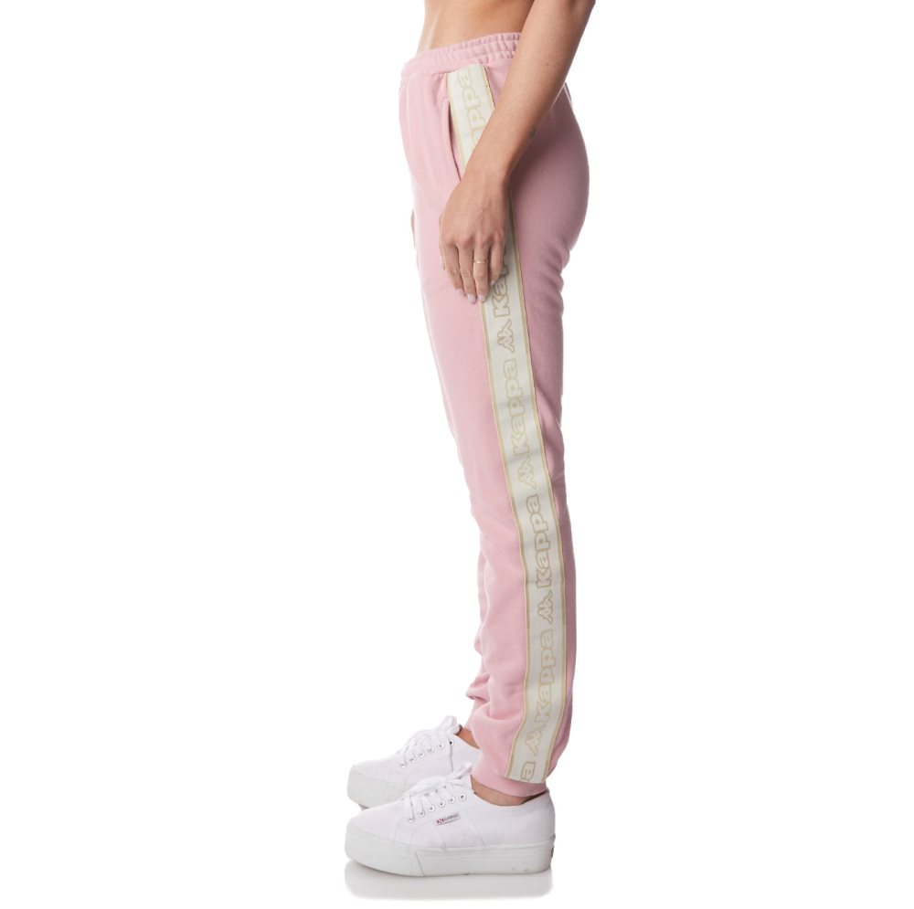 Kappa Logo Tape Edda Sweatpants Pink | JA4671308