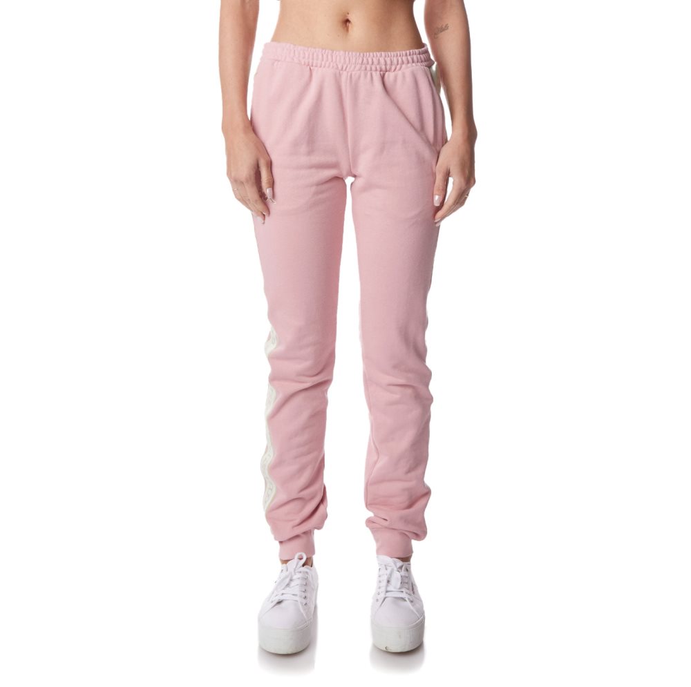 Kappa Logo Tape Edda Sweatpants Pink | JA4671308
