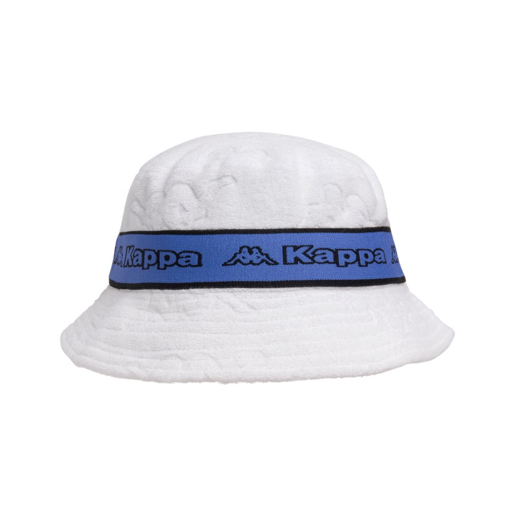 Kappa Logo Tape Ello Bucket Hats White Blue | LE7281394