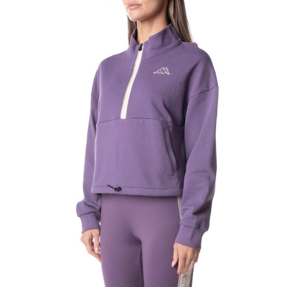 Kappa Logo Tape Enami Track Jackets Purple | QT8206457