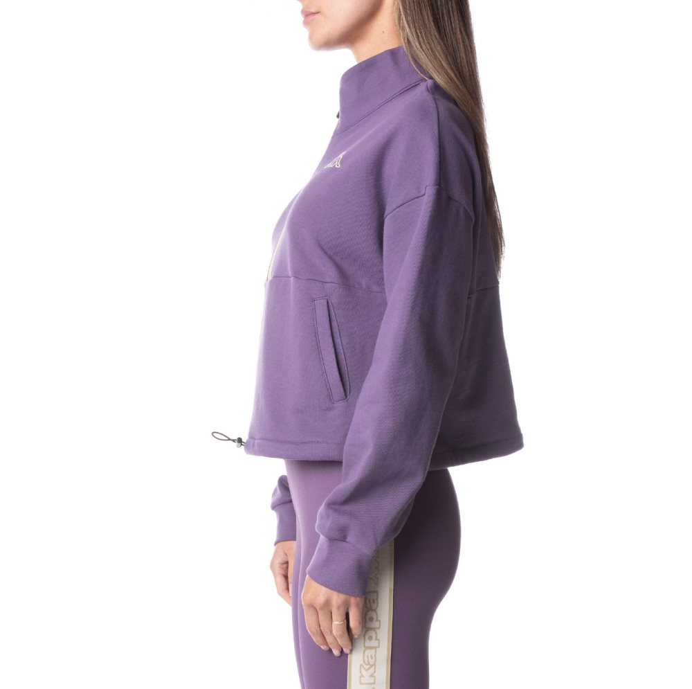 Kappa Logo Tape Enami Track Jackets Purple | QT8206457
