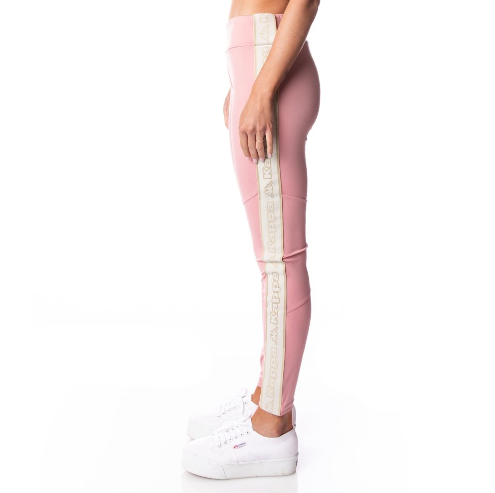 Kappa Logo Tape Eva Leggings Pink | WP1038295