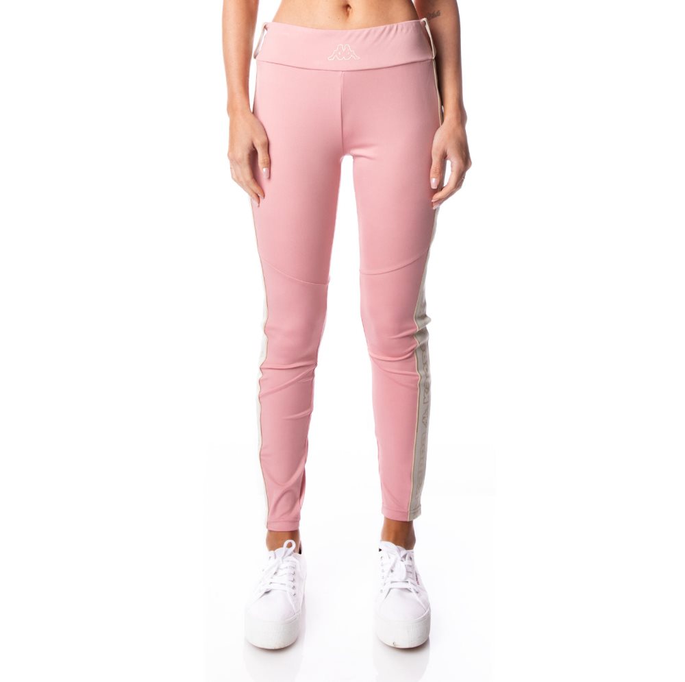 Kappa Logo Tape Eva Leggings Pink | WP1038295