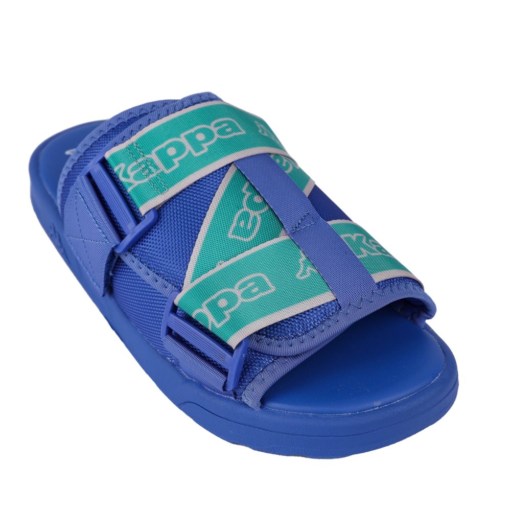Kappa Logo Tape Kalpi Sandals Blue Turquoise | RU7234619