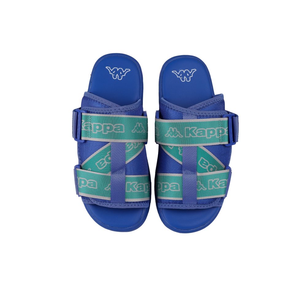Kappa Logo Tape Kalpi Sandals Blue Turquoise | RU7234619