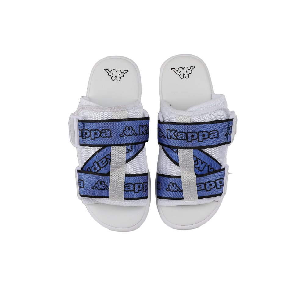 Kappa Logo Tape Kalpi Sandals White Blue | UM3650172