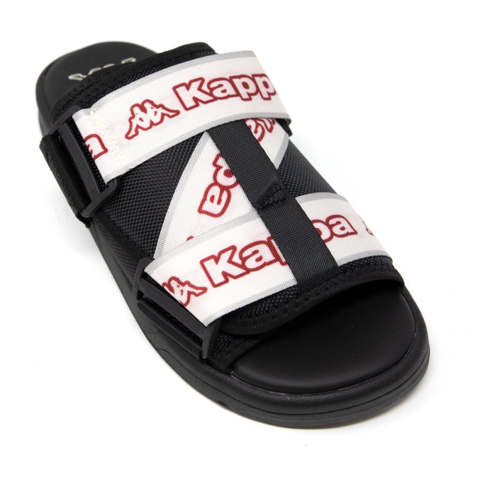 Kappa Logo Tape Kalpi Slides Black | IB9175308