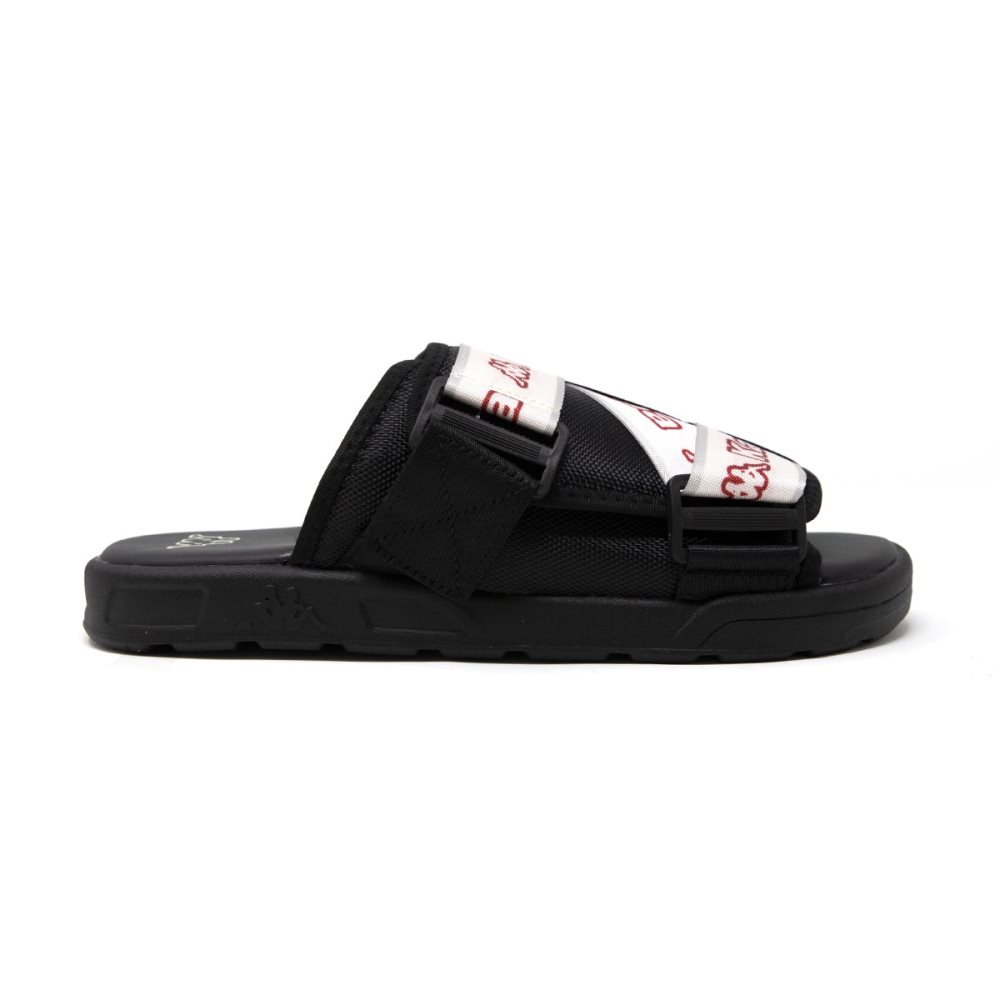 Kappa Logo Tape Kalpi Slides Black | KP1398452