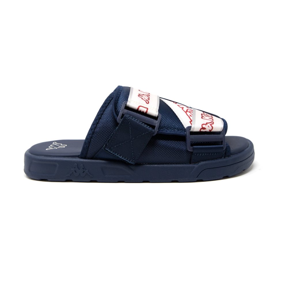 Kappa Logo Tape Kalpi Slides Blue Navy | KM8715269