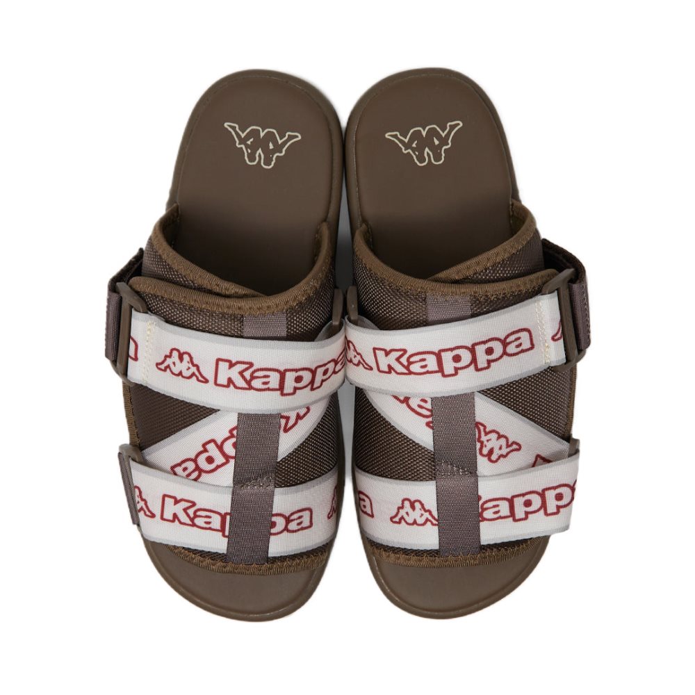 Kappa Logo Tape Kalpi Slides Brown | KR2579061