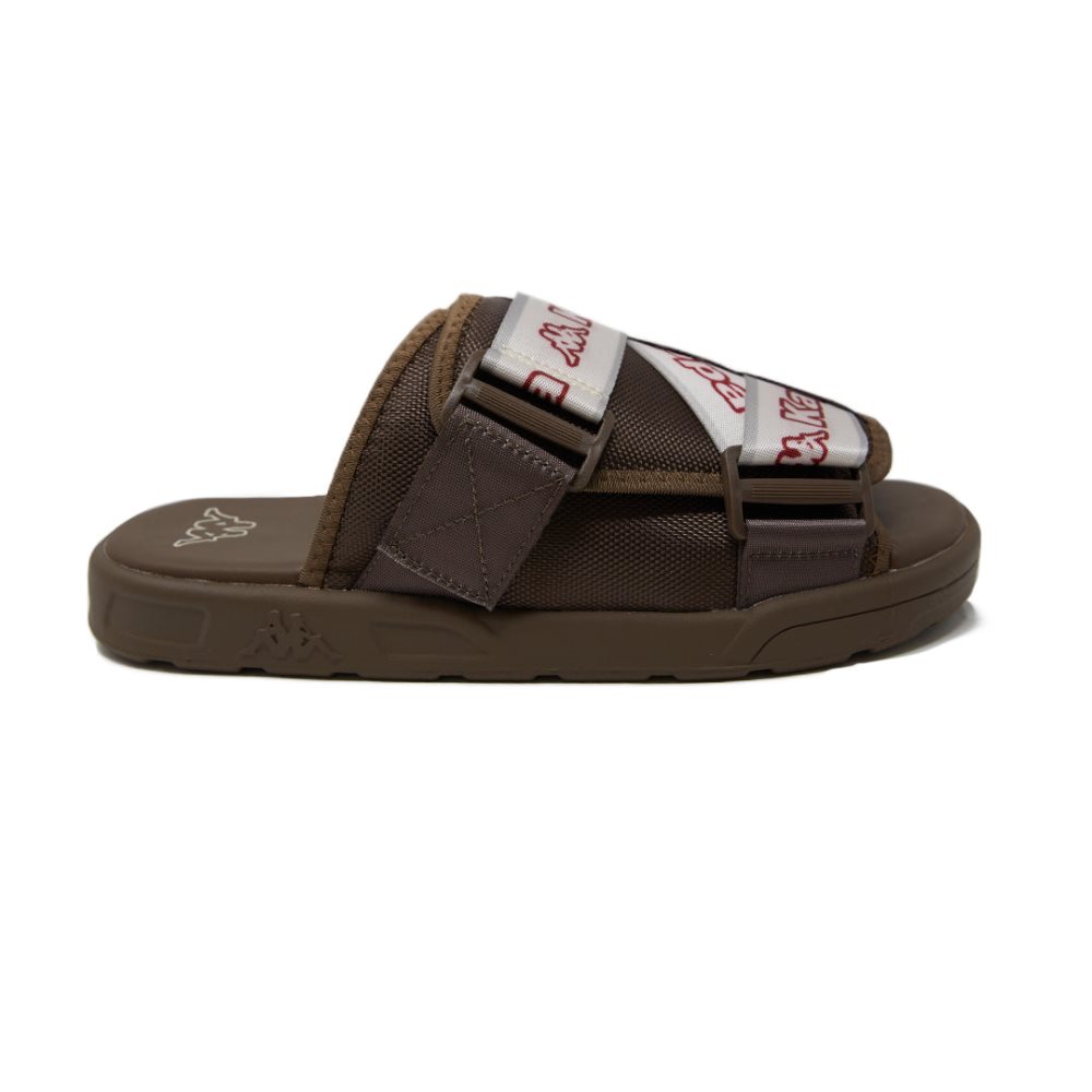 Kappa Logo Tape Kalpi Slides Brown | KR2579061