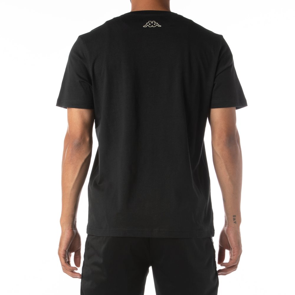 Kappa Logo Tutto T Shirts Black | TP3075684