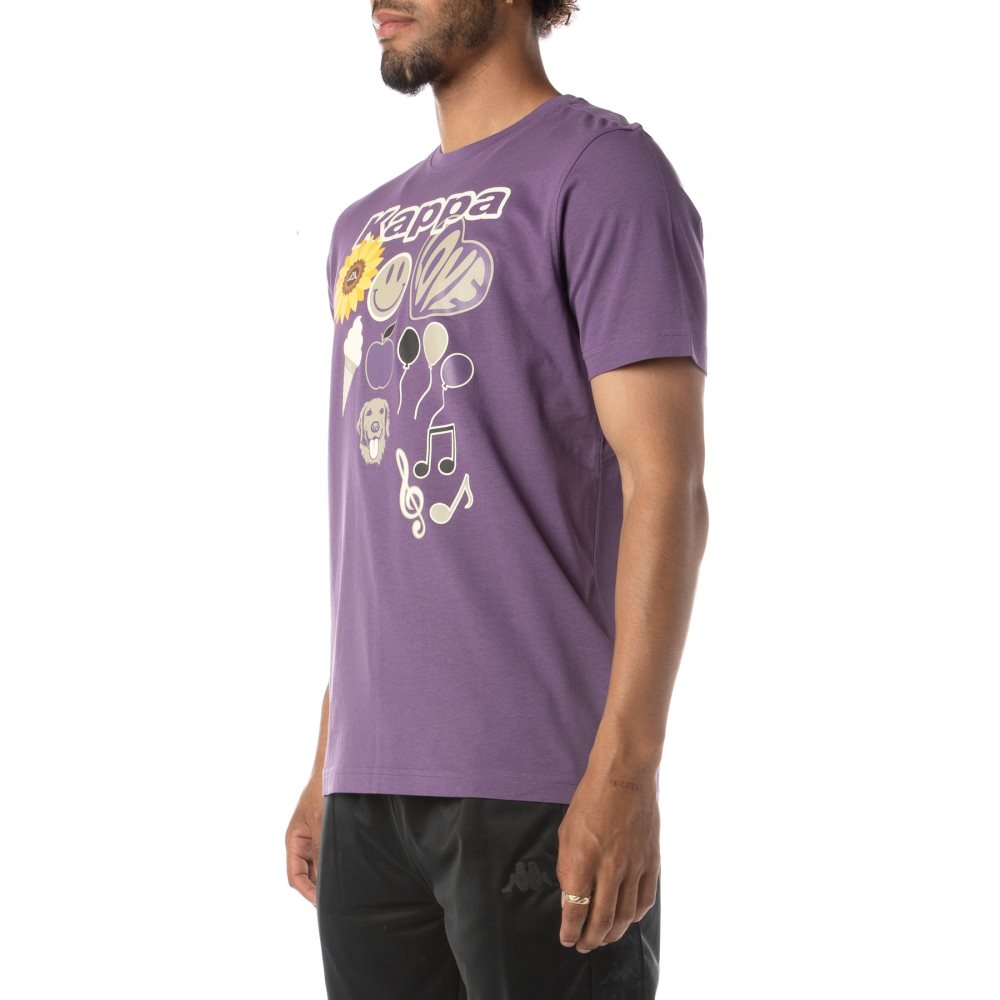 Kappa Logo Tutto T Shirts Purple | AV8973520